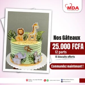 Gâteau Anniversaire Enfant 12 parts