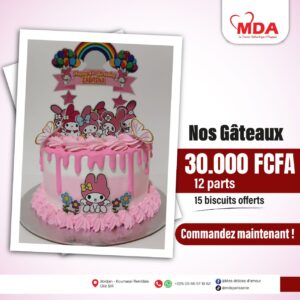 Gâteau Anniversaire Enfant Luxe 12 parts