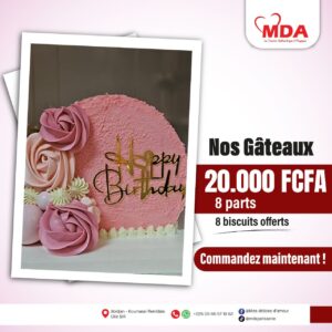 Gâteau Anniversaire 8 parts