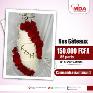 Gâteau Mariage Grand — 85 parts