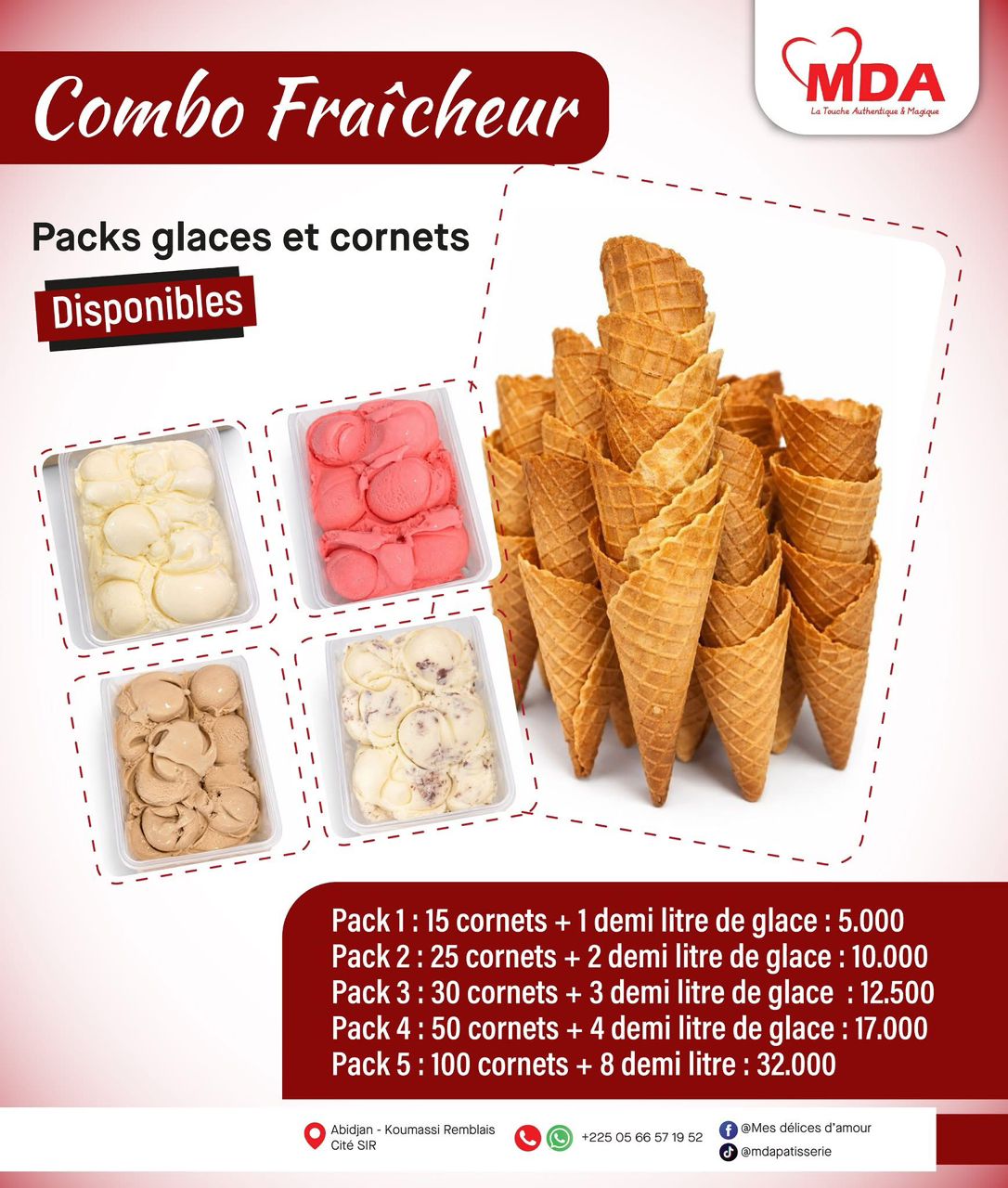 Pack Glace & Cornets