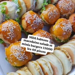Babtous + Macédoine + Mini Burgers