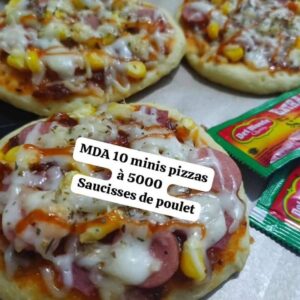 Mini Pizzas Saucisses de Poulet