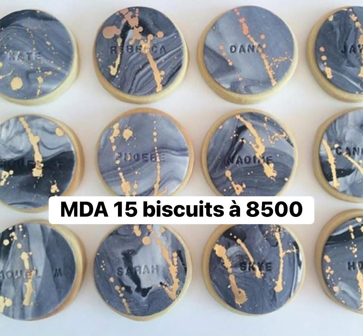 Biscuits Marbrés Or & Noms