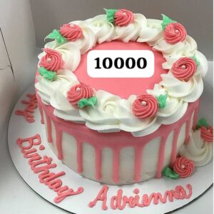 Gâteau Drip Roses