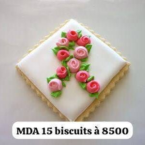 Biscuits Roses & Tige (Octobre Rose)
